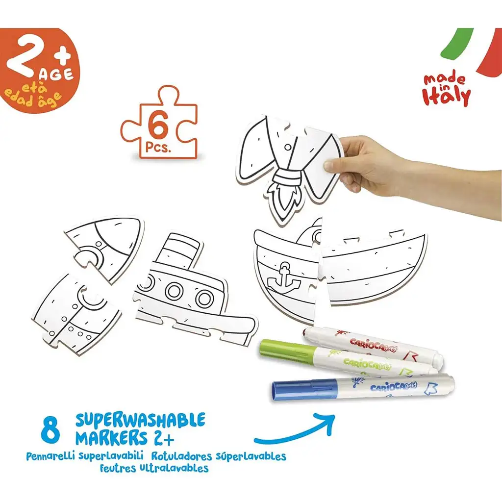 Baby mein erstes ausmalbares Puzzleset - Carioca Bild 2