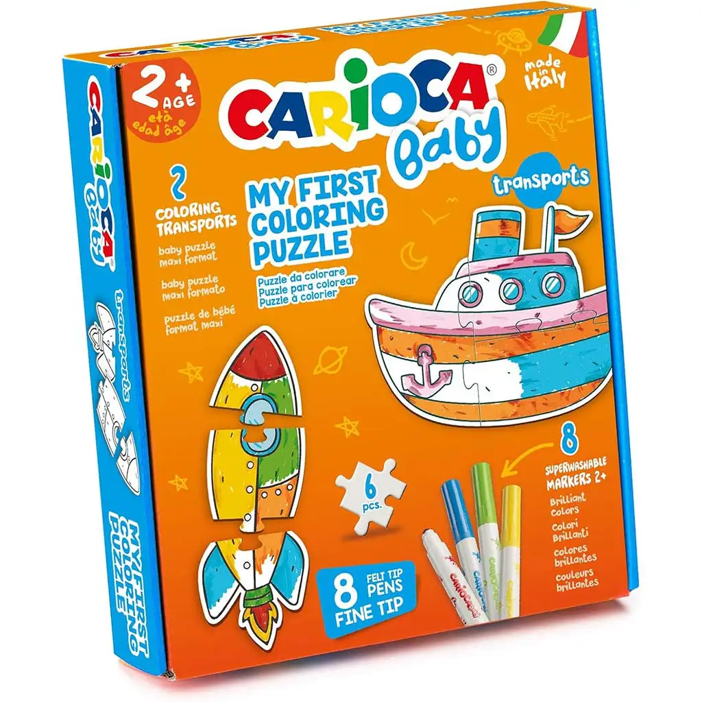 Baby mein erstes ausmalbares Puzzleset - Carioca Bild 1