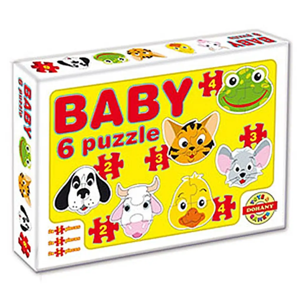 Baby Puzzle Haustiere - D-Toys Bild 1