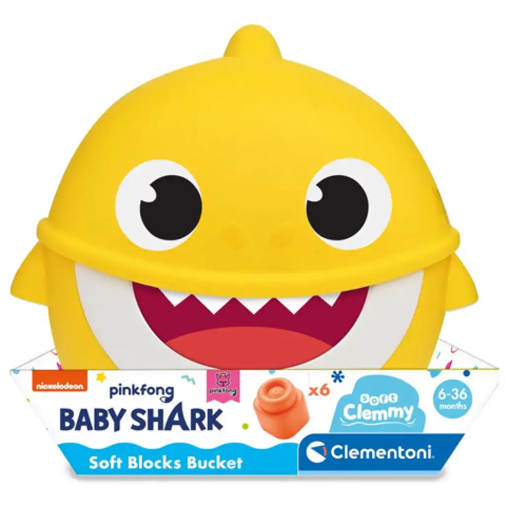 Baby Shark Bausteine im Aufbewahrungsbehälter - Clementoni Bild 1