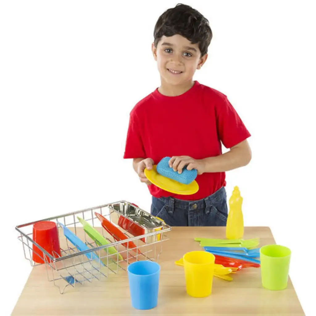 Backen-Kochen Küchen Geschirrset mit Abtropfer Spielset - Melissa & Doug Bild 2
