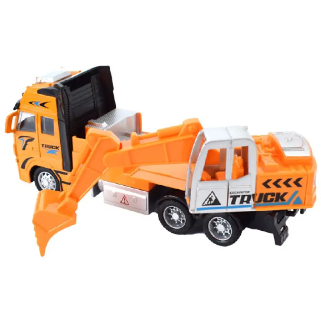 Bagger-LKW in Gelb mit Licht und Ton 1/38 Bild 2