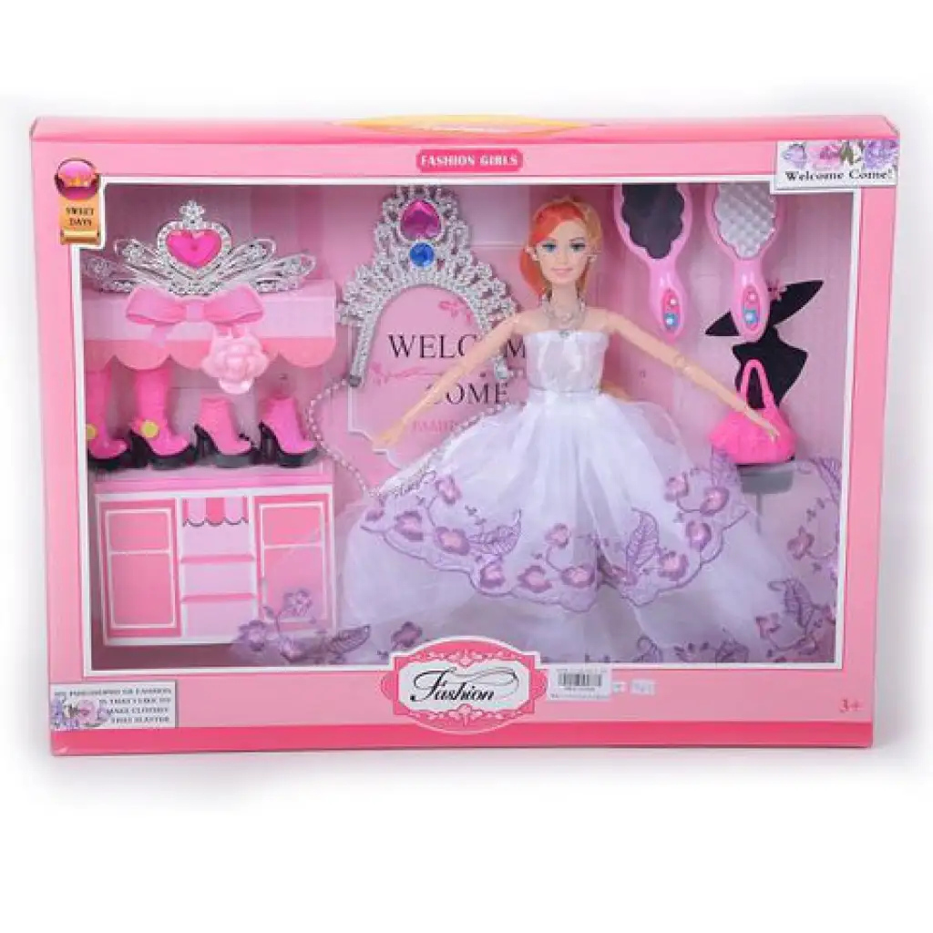 Ballkleid Modepuppe mit Zubehör 28cm Bild 1
