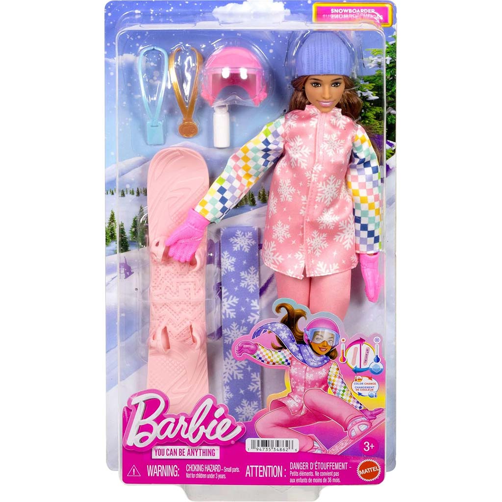 Barbie: 65. Jubiläums-Karrierepuppe – Snowboarderin Puppe – Mattel Bild 1