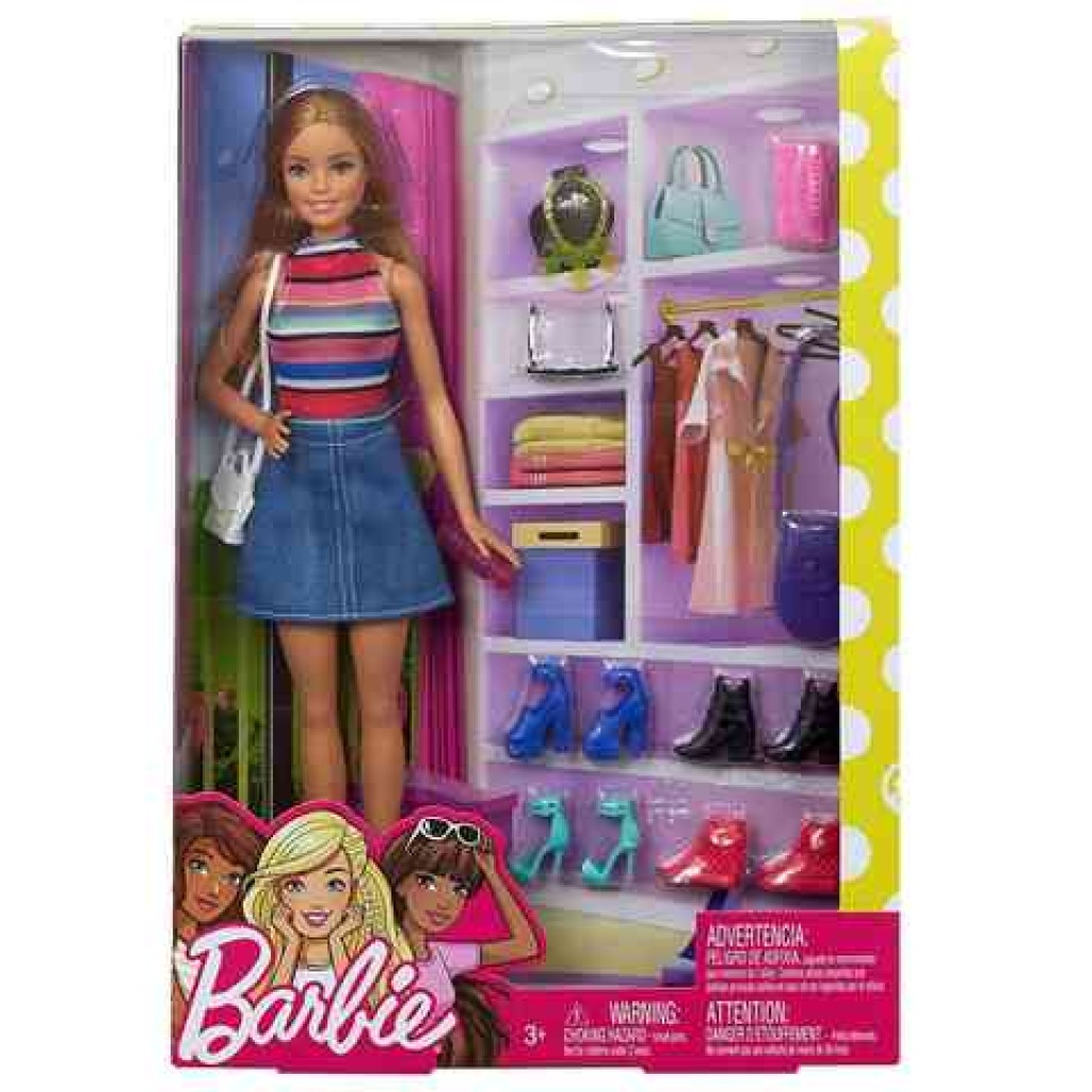 Barbie: Barbie Modepuppe mit Schuhen und Accessoires - Mattel Bild 1
