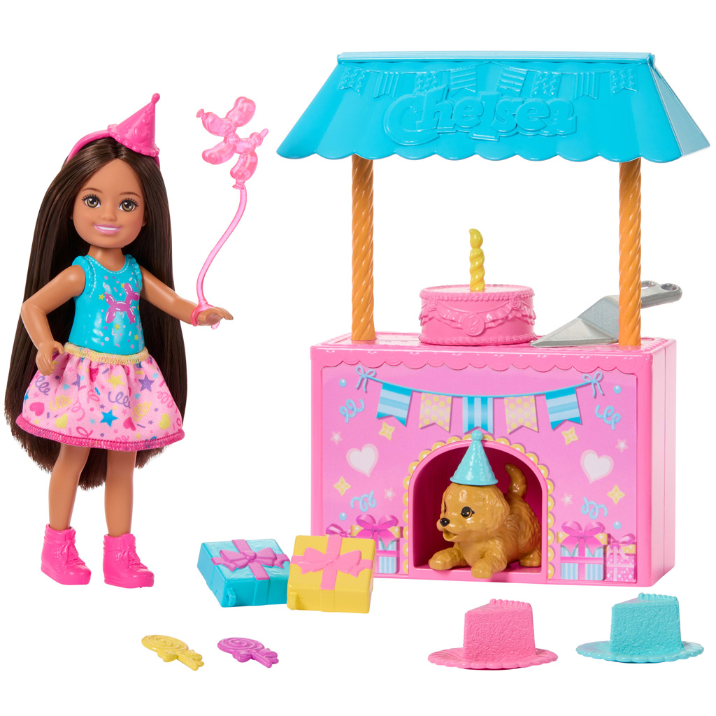 Barbie: Chelsea Geburtstagsfeier mit Puppe und Welpen – Mattel Bild 3