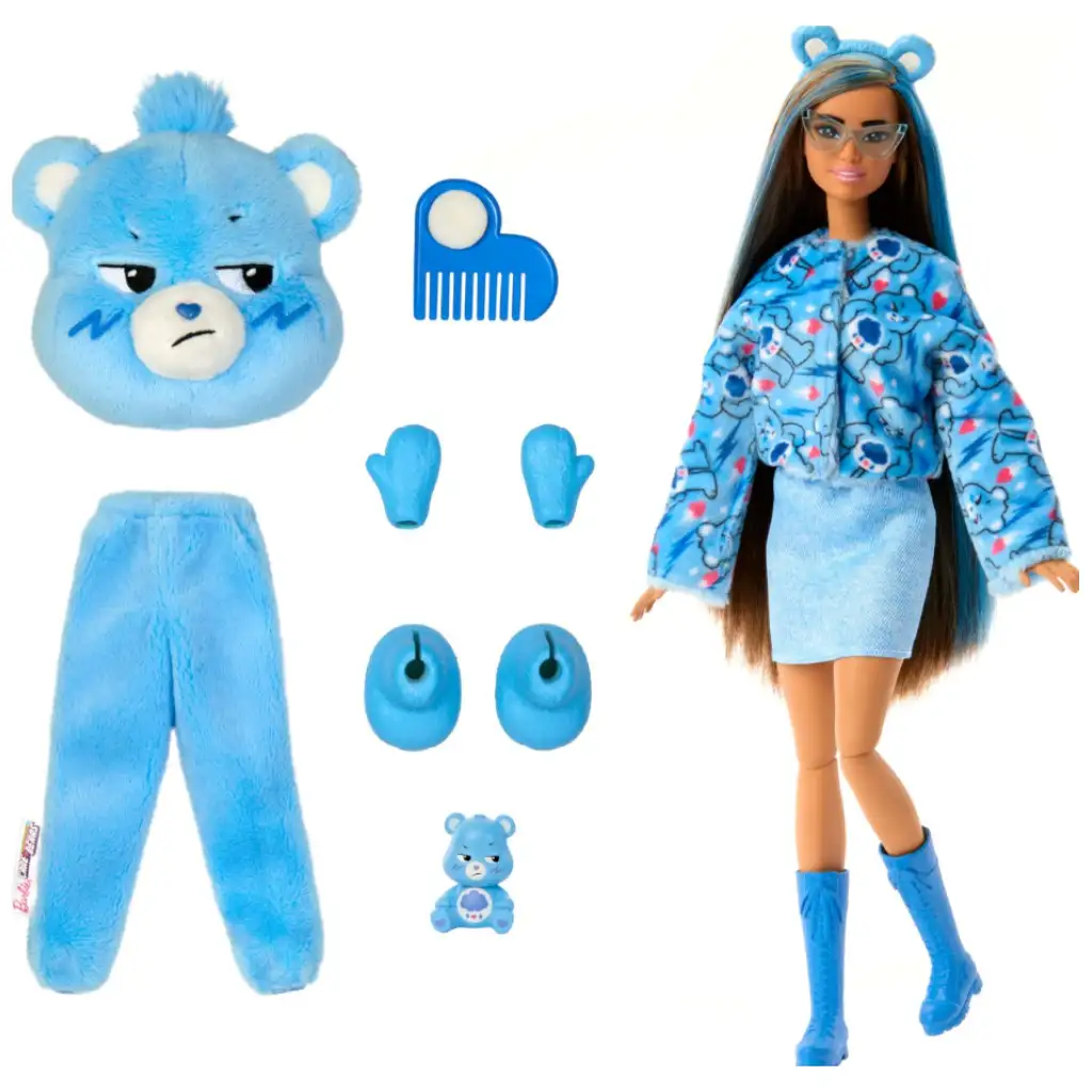 Barbie: Cutie Reveal Überraschungspuppe Glücksbärchis - Grummel-Bärchi - Mattel Bild 2