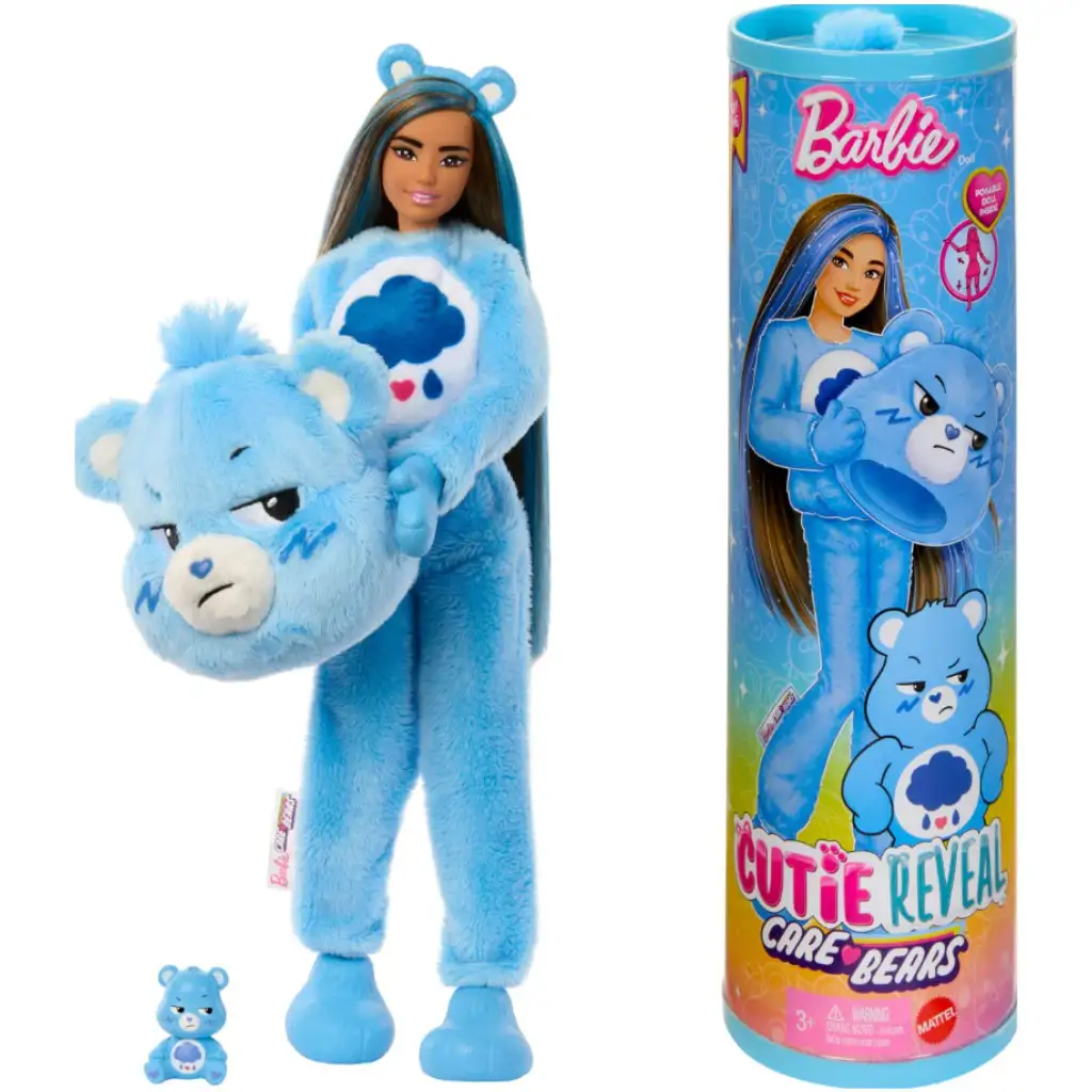 Barbie: Cutie Reveal Überraschungspuppe Glücksbärchis - Grummel-Bärchi - Mattel Bild 1