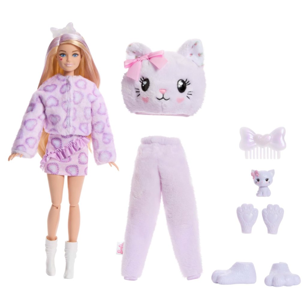 Barbie: Cutie Reveal Überraschungs-Puppe - Katze - Mattel Bild 2