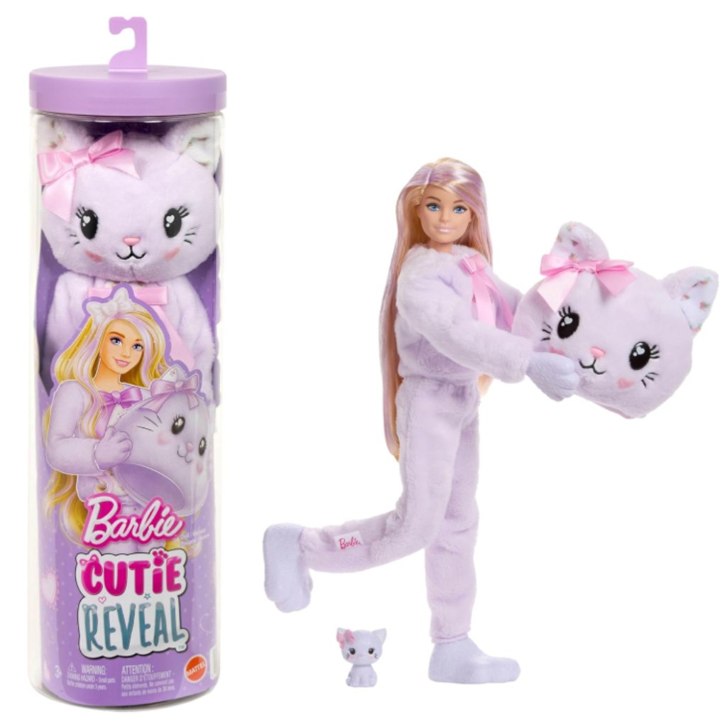 Barbie: Cutie Reveal Überraschungs-Puppe - Katze - Mattel Bild 1