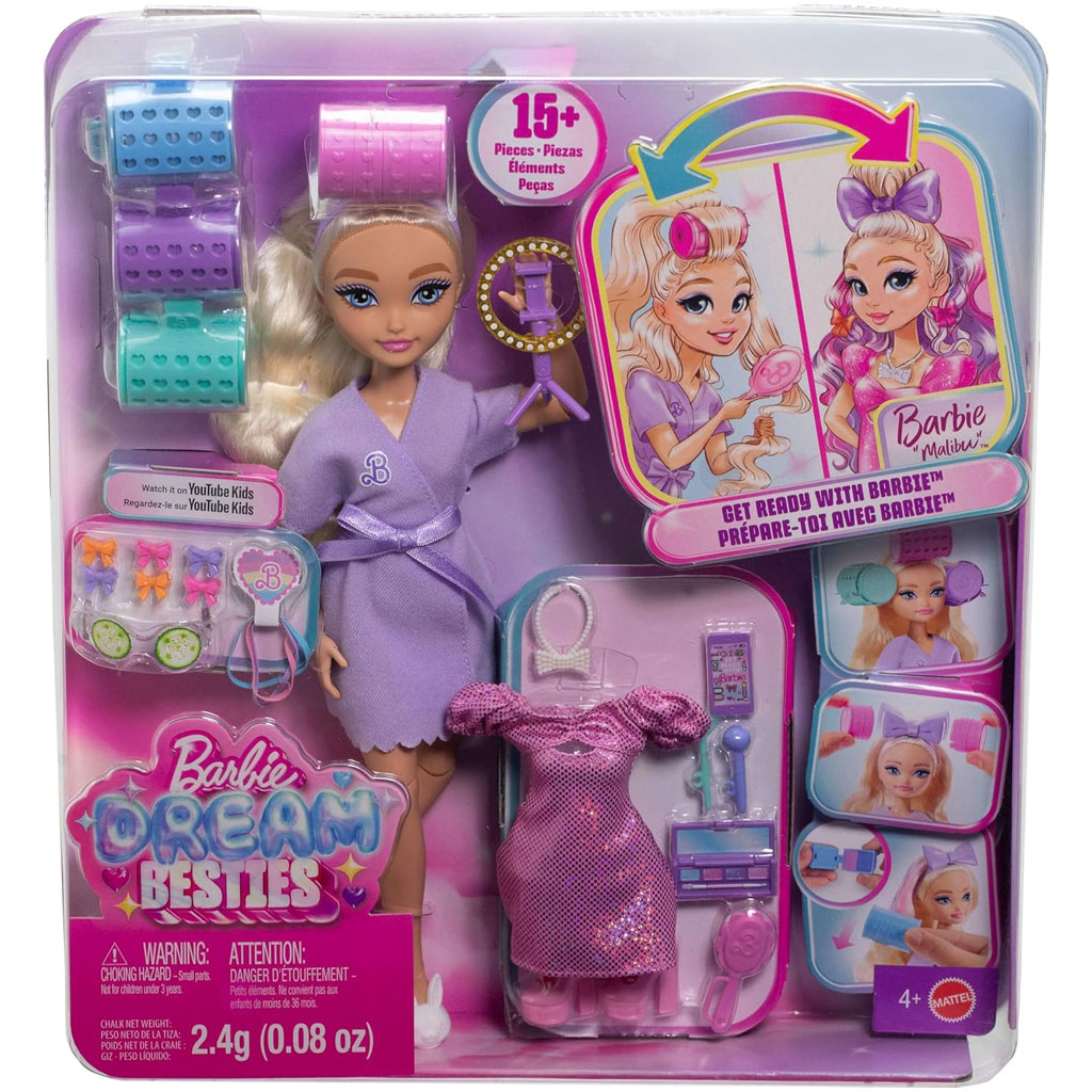 Barbie Dream Besties Hairstylist Malibu Puppe – Mattel Bild 1