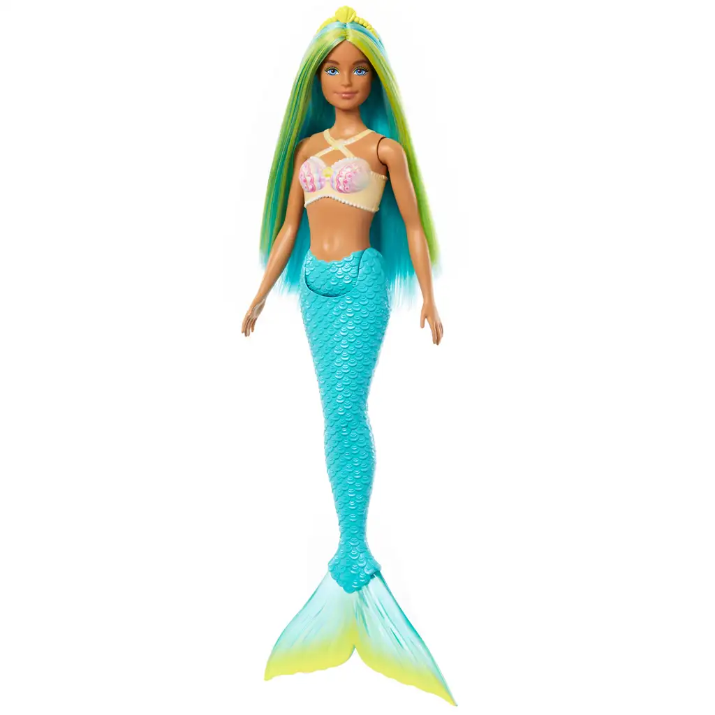 Barbie Dreamtopia: Meerjungfrau Puppe mit blauen Haaren und Flosse - Mattel Bild 2
