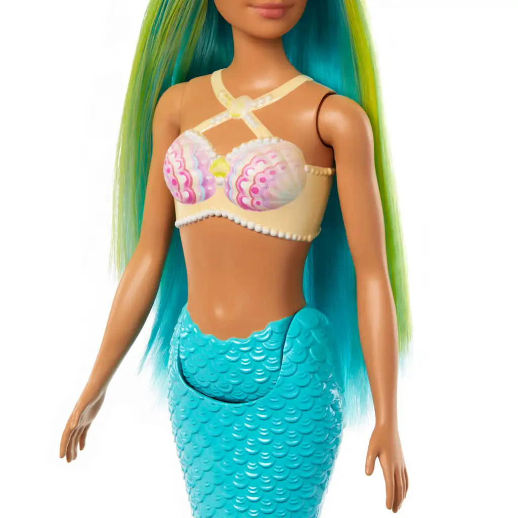 Barbie Dreamtopia: Meerjungfrau Puppe mit blauen Haaren und Flosse - Mattel Bild 4