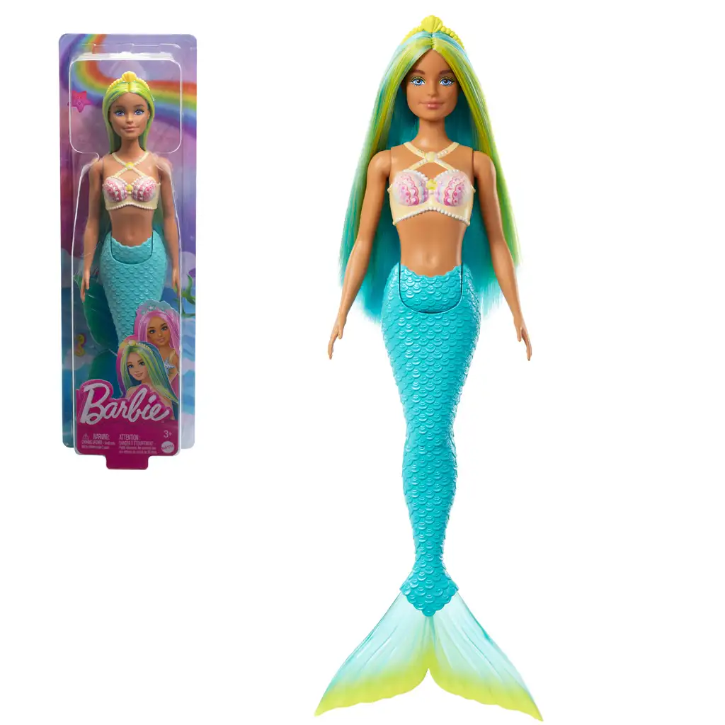 Barbie Dreamtopia: Meerjungfrau Puppe mit blauen Haaren und Flosse - Mattel Bild 1