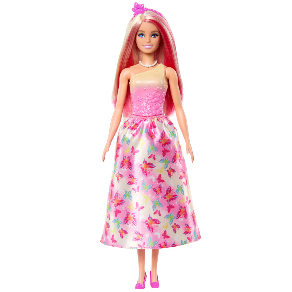 Barbie Dreamtopia: Prinzessinnenpuppe im rosa Schmetterlingskleid - Mattel Bild 2