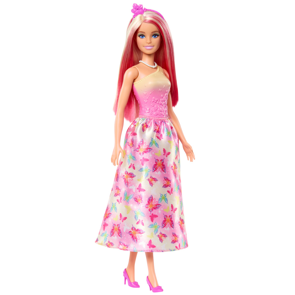 Barbie Dreamtopia: Prinzessinnenpuppe im rosa Schmetterlingskleid - Mattel Bild 3