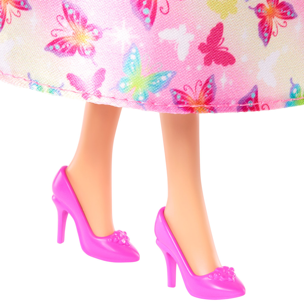 Barbie Dreamtopia: Prinzessinnenpuppe im rosa Schmetterlingskleid - Mattel Bild 5