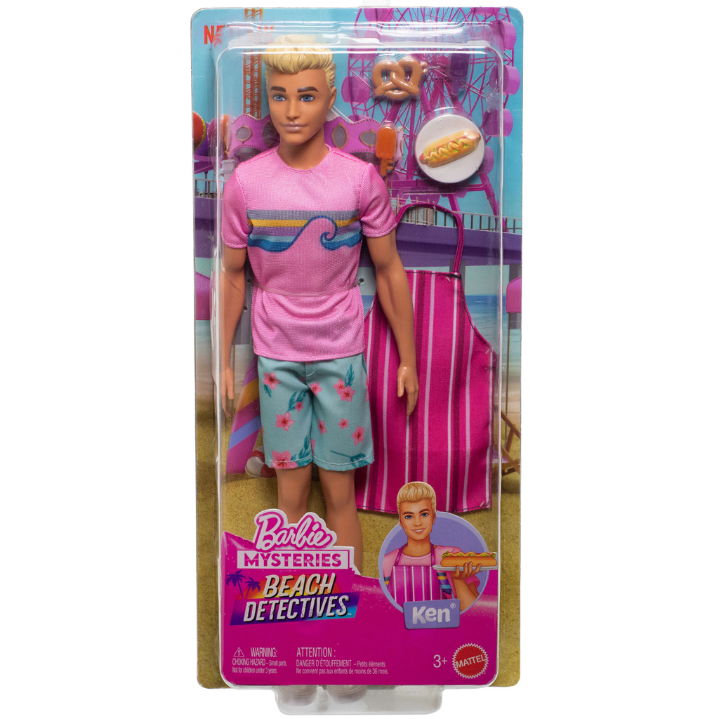 Barbie Geheimnisse: Stranddetektive - Ken Puppe mit Zubehör - Mattel Bild 1
