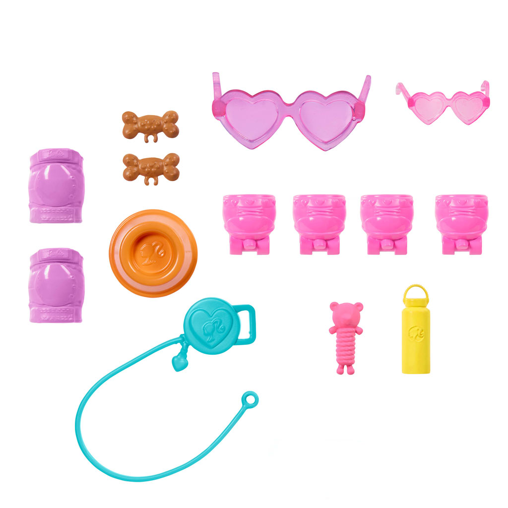 Barbie Hundespaziergang Rollschuh-Set - Blonde Puppe - Mattel Bild 6