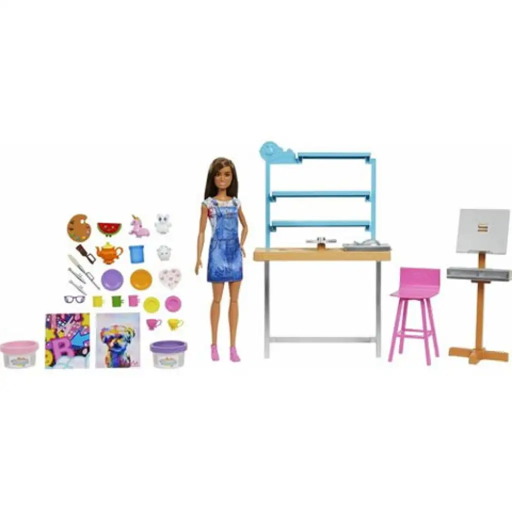 Barbie: Kreativ-Studio Spielset mit Puppe - Mattel Bild 2