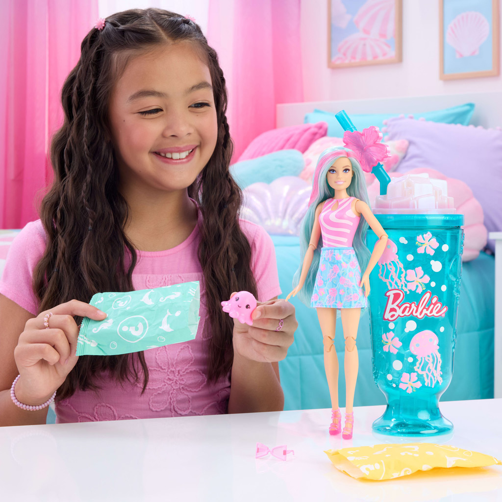 Barbie Reveal duftender Shaker-Serie mit türkisfarbenem Haar und Medusenfigur - Mattel Bild 5