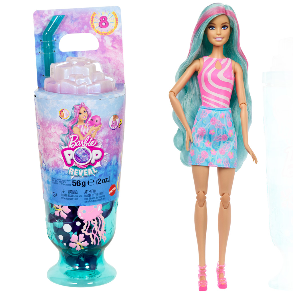 Barbie Reveal duftender Shaker-Serie mit türkisfarbenem Haar und Medusenfigur - Mattel Bild 1