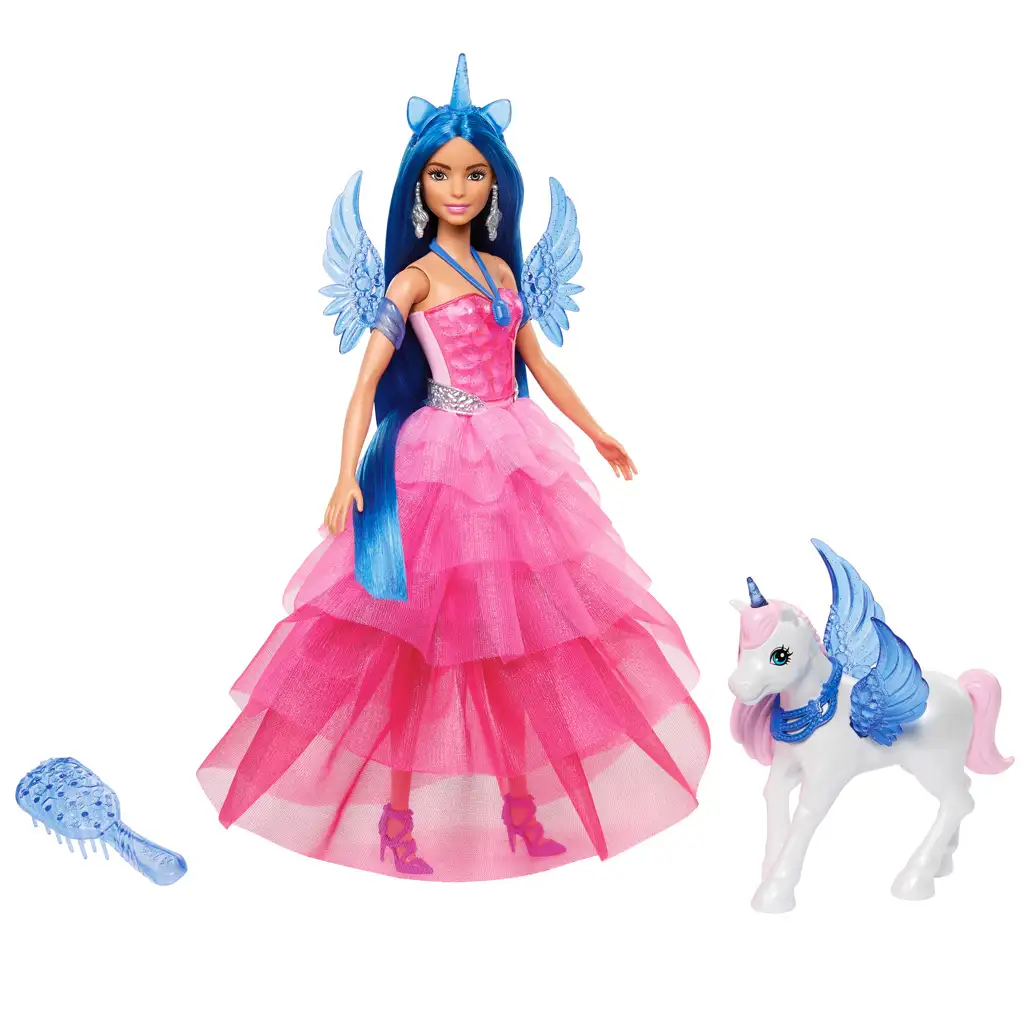 Barbie: Saphir-Pegasus-Prinzessin Puppe mit Zubehör - Mattel Bild 2