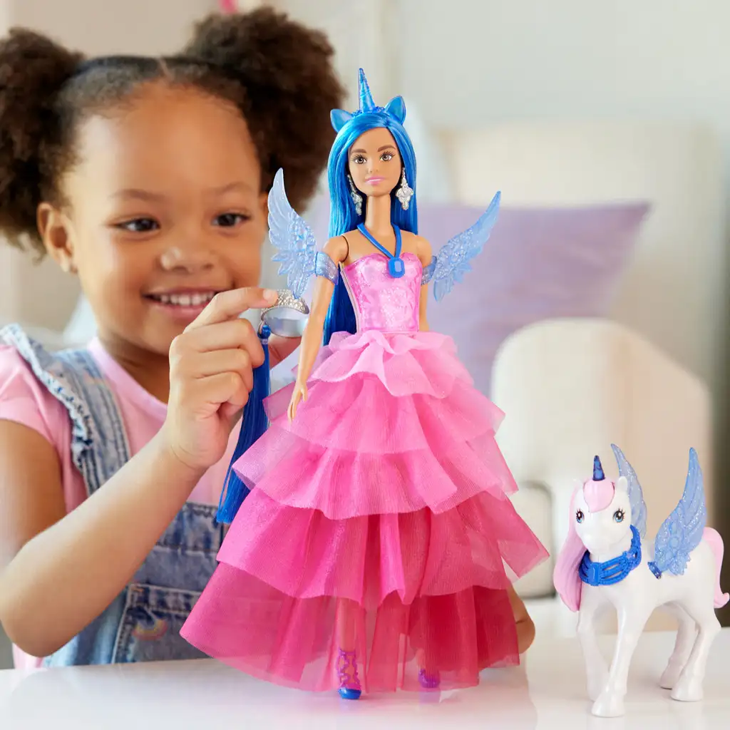 Barbie: Saphir-Pegasus-Prinzessin Puppe mit Zubehör - Mattel Bild 6