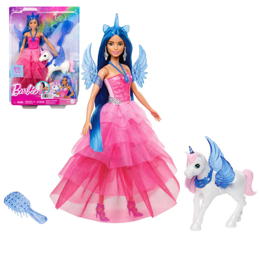 Barbie: Saphir-Pegasus-Prinzessin Puppe mit Zubehör - Mattel Bild 1