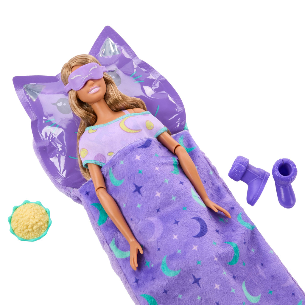 Barbie Schlafanzugparty Reveal - Lila - Mattel Bild 5