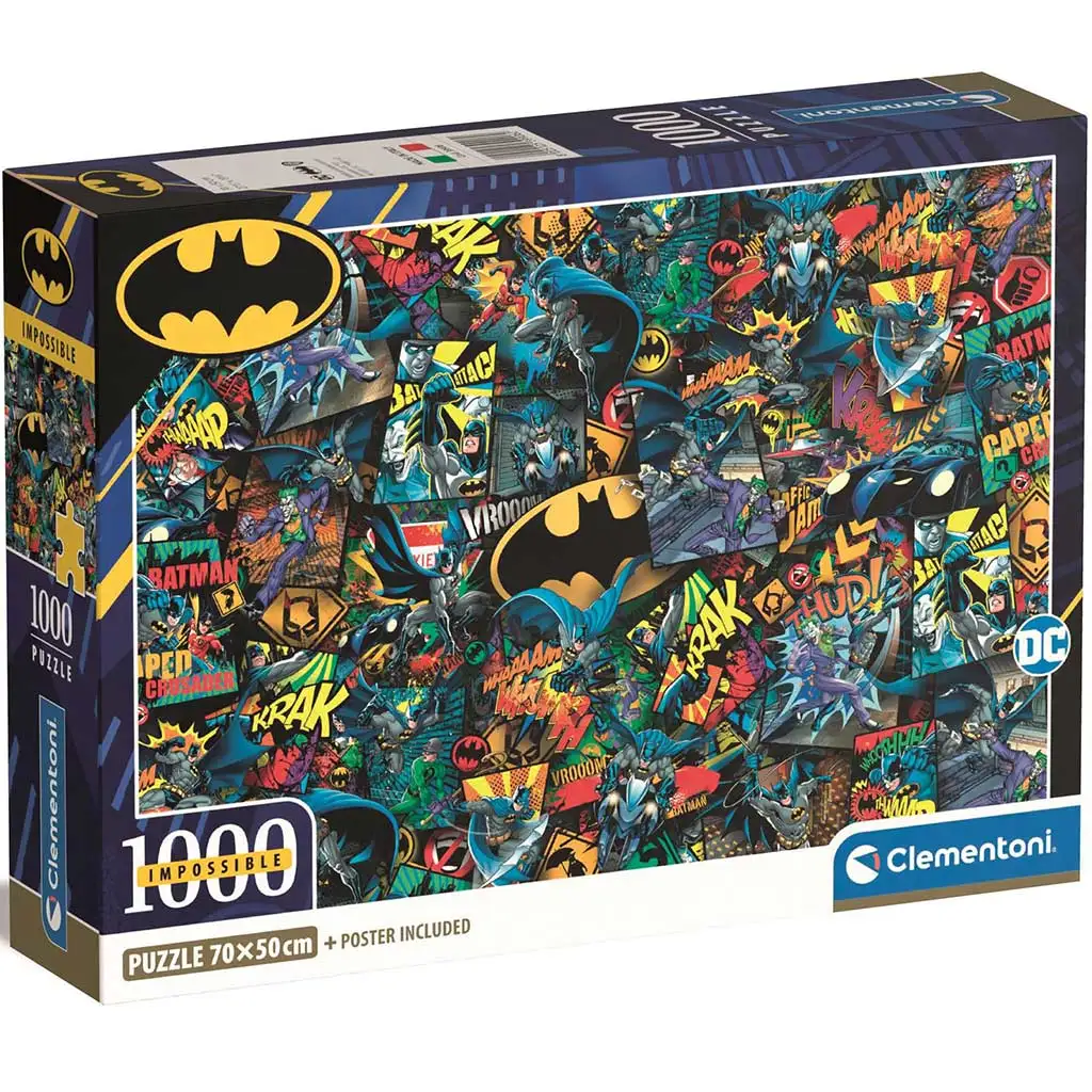 Batman 1000-teiliges unmögliches Puzzle 70x50cm - Clementoni Bild 1