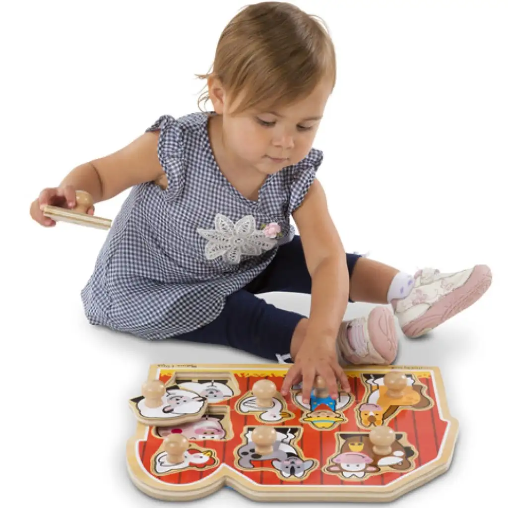 Farm Holzform Puzzle mit Griff - Melissa & Doug Bild 2