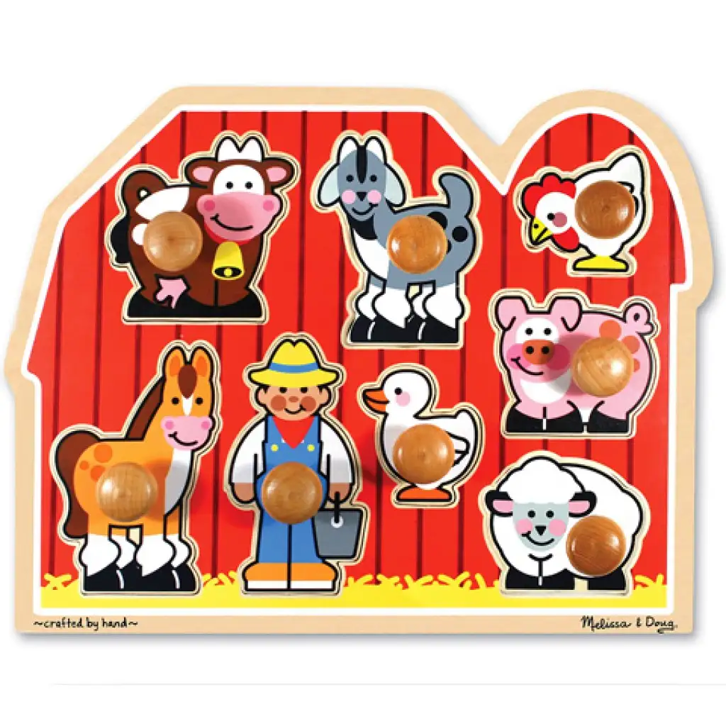 Farm Holzform Puzzle mit Griff - Melissa & Doug Bild 1