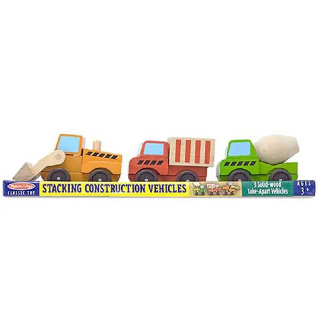 Baufahrzeug-Set aus Holz - Melissa & Doug Bild 1