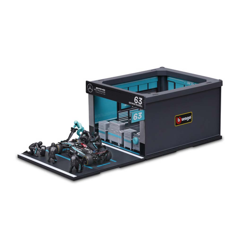 Bburago: F1 Rennwagen 1/43 – MB AMG W15 E Performance Boxengasse Bild 3