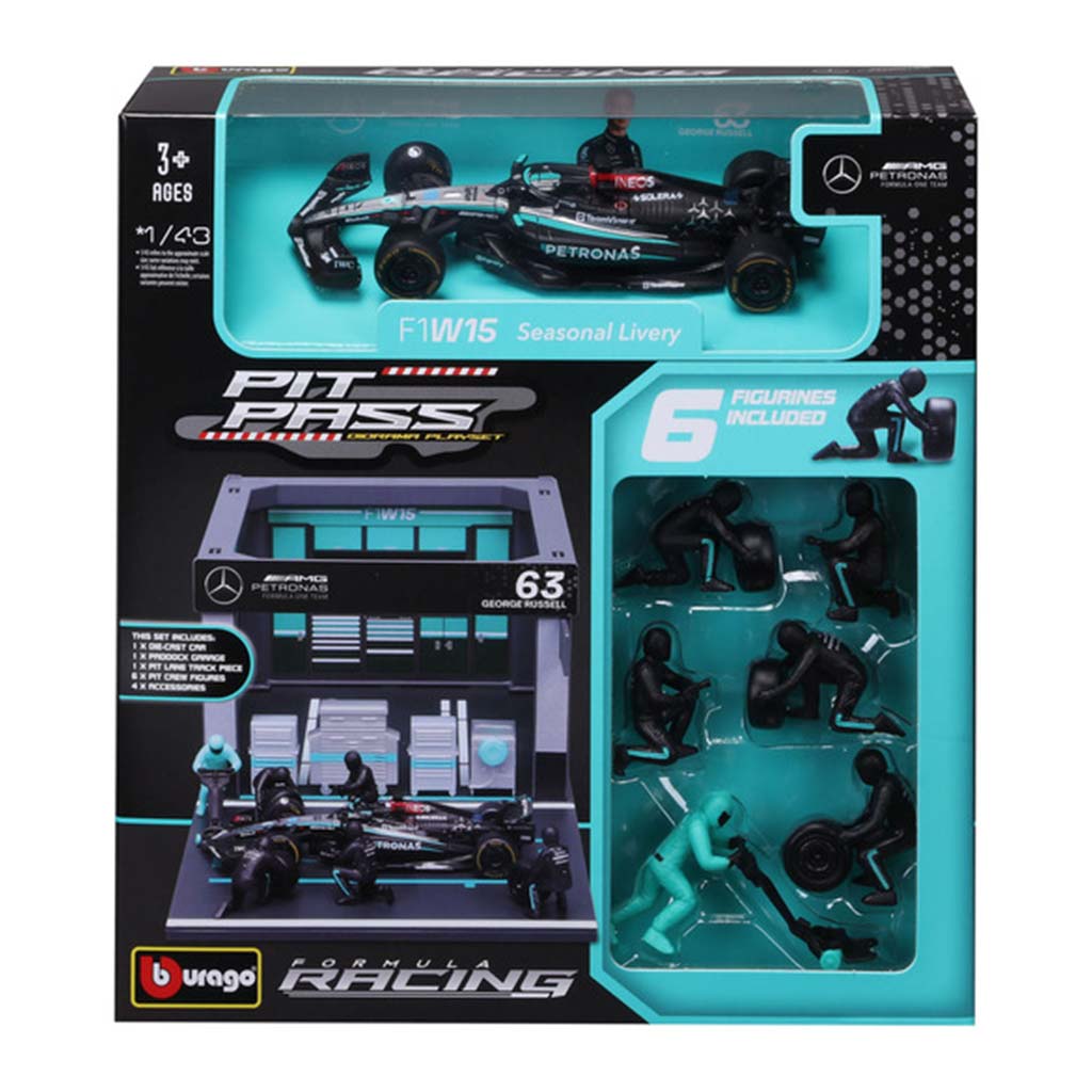 Bburago: F1 Rennwagen 1/43 – MB AMG W15 E Performance Boxengasse Bild 1