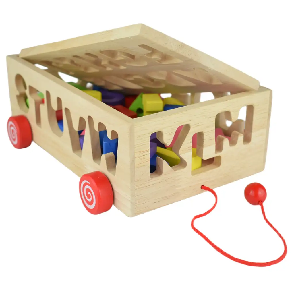 Beilaluna: Holzformsortierwagen mit Buchstaben Bild 4