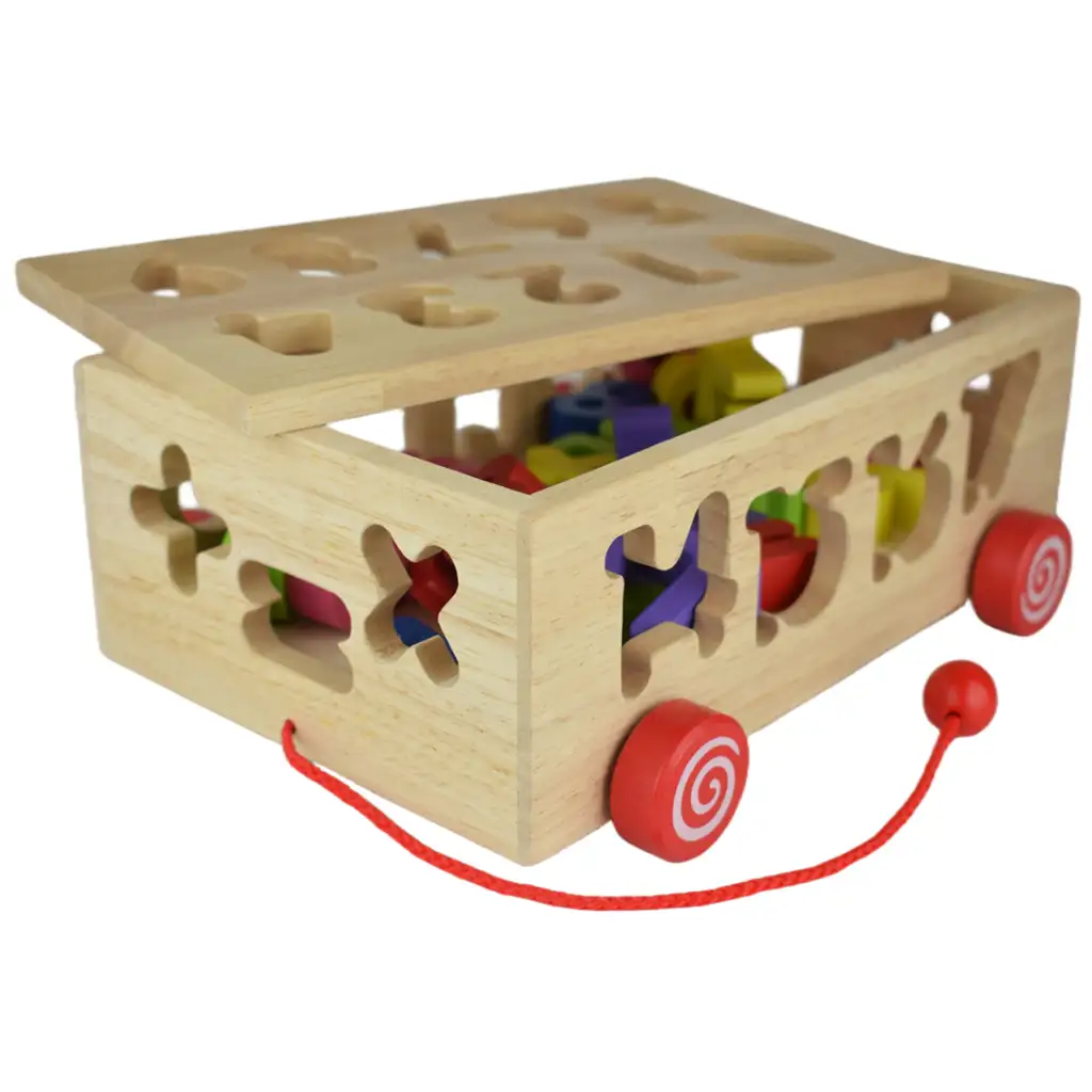 Beilaluna: Holzformsortierwagen mit Zahlen Bild 5