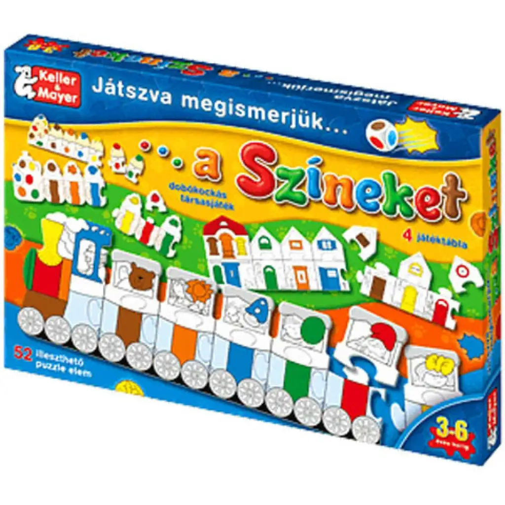 Wir lernen die Farben beim Spielen Gesellschaftsspiel Bild 1