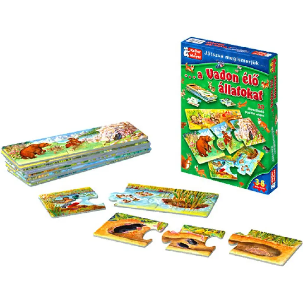 Beim Spielen lernen wir die Wildtiere Gesellschaftsspiel Bild 2