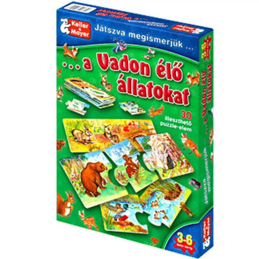 Beim Spielen lernen wir die Wildtiere Gesellschaftsspiel Bild 1