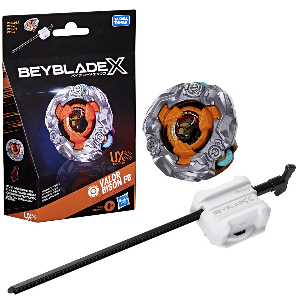 Beyblade X Starterpack: Valor Bison FB Kreisel-Startset - Hasbro Bild 1