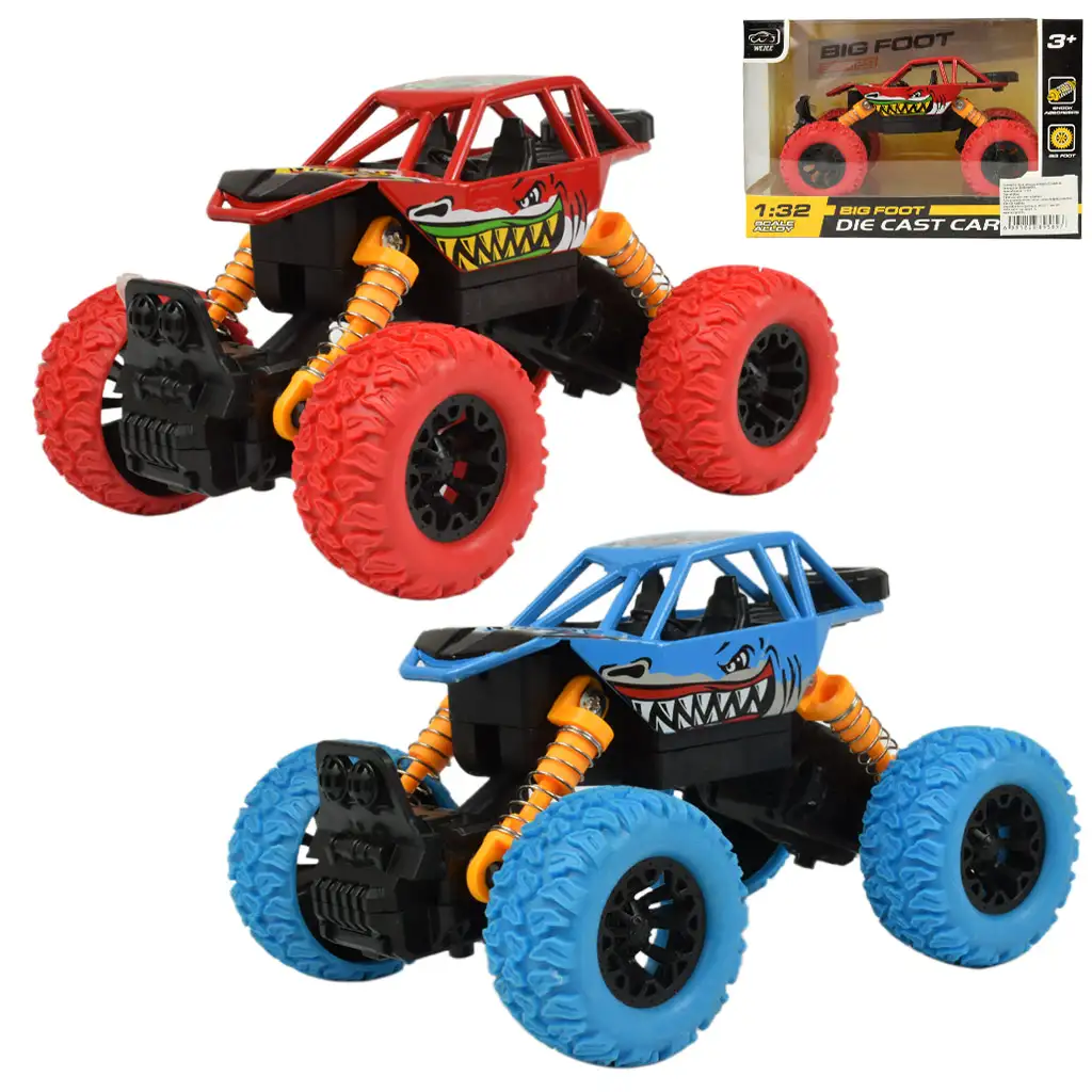 Big Foot Serie: Schwungrad angetriebenes Hai-Offroad-Geländewagen in zwei Varianten, 13 cm Bild 1