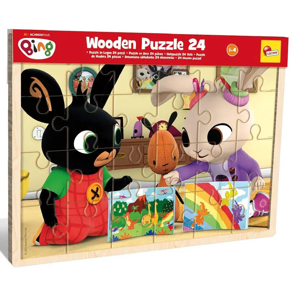 Bing und seine Freunde 24-tlg. Holzrahmenpuzzle – Lisciani Bild 1