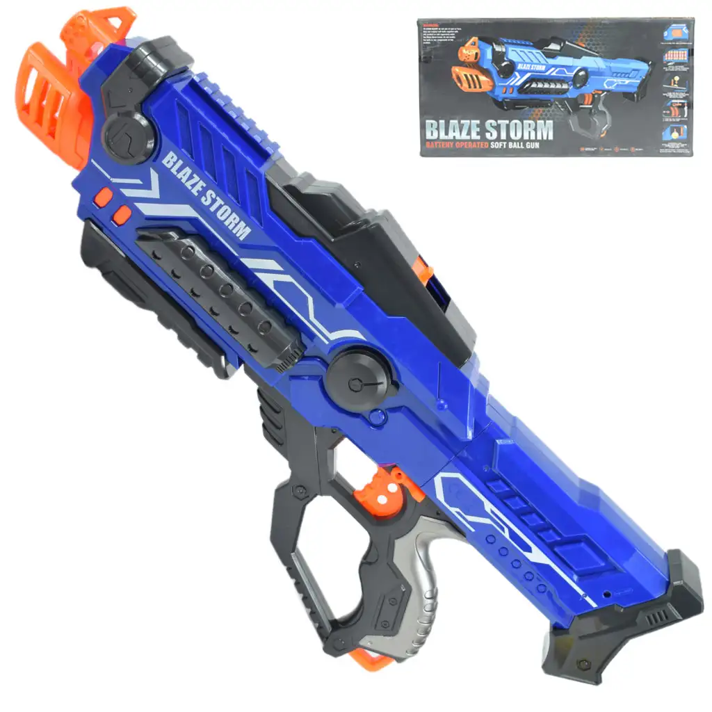 Blaze Storm: Riesige elektrische Schaumstoffpistole mit Munition 55x23cm Bild 1