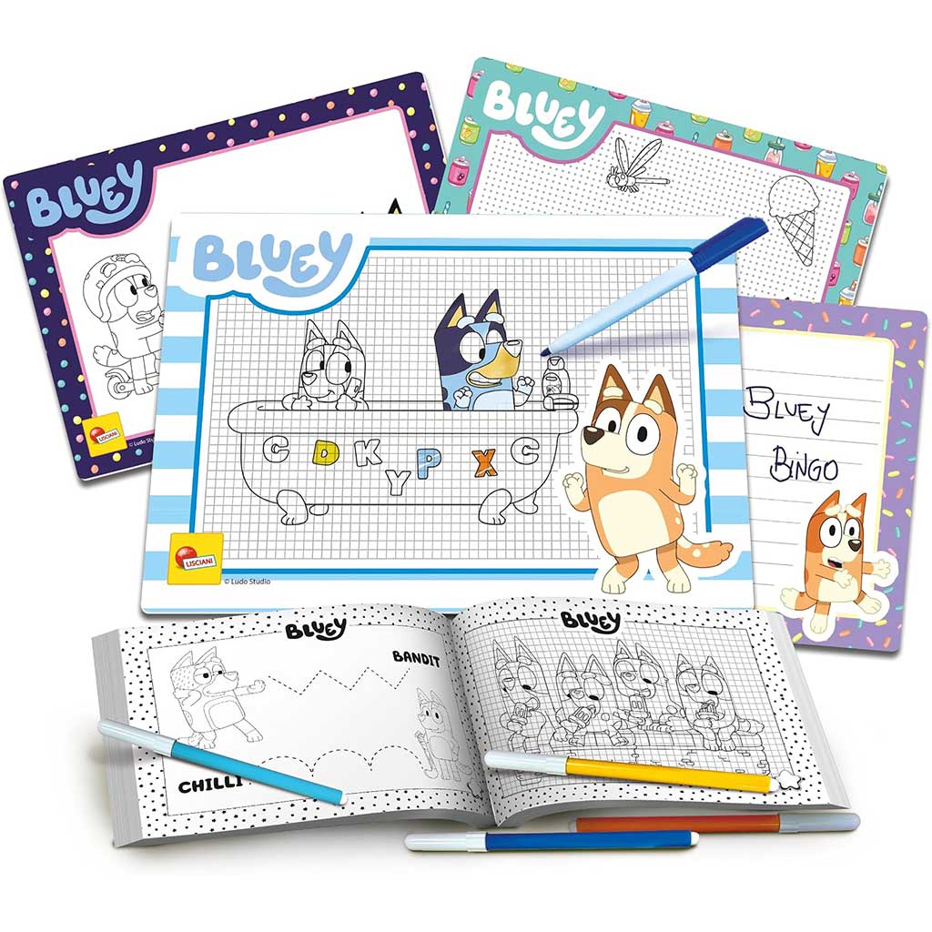 Bluey Zeichen-Schule Set - Lisciani Bild 2
