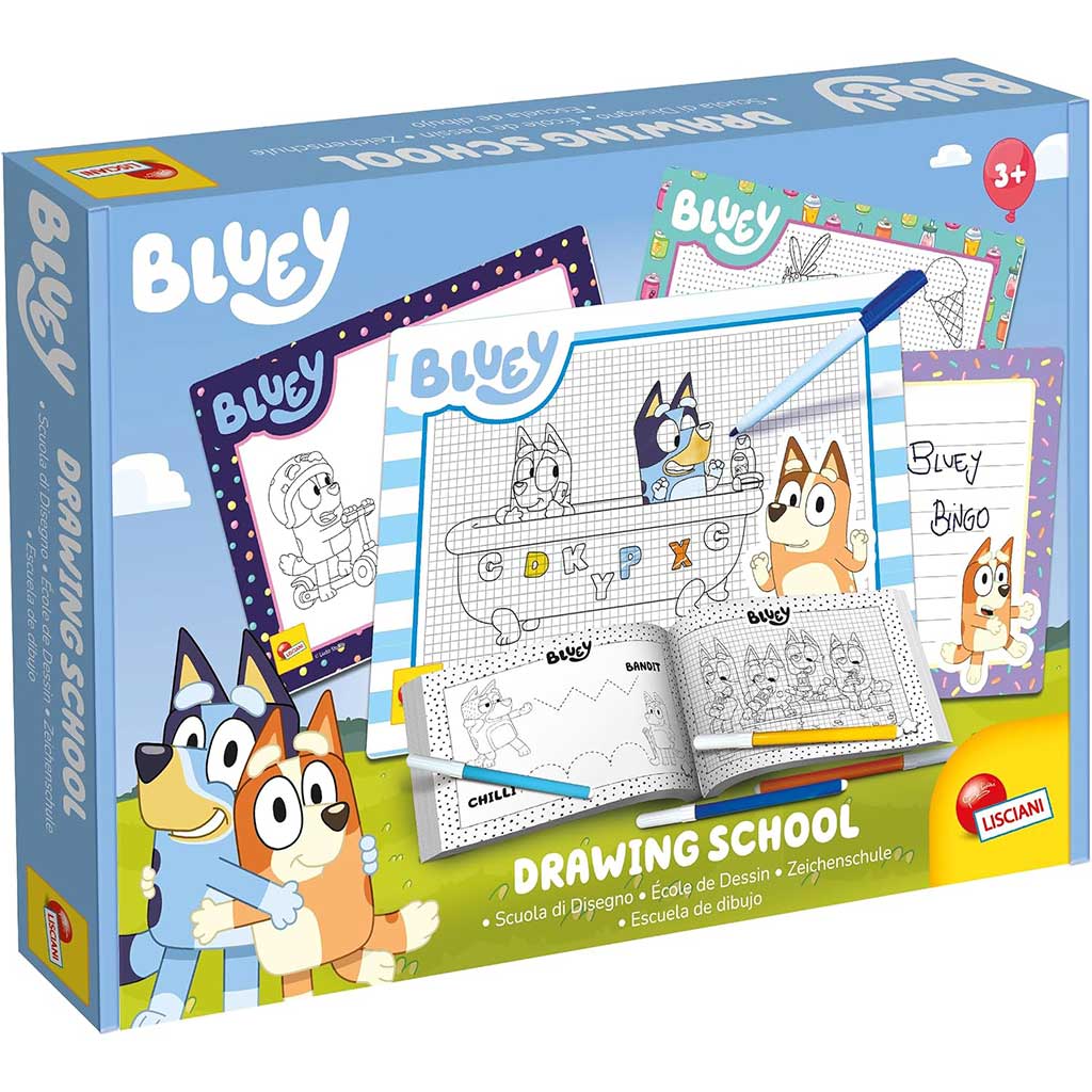 Bluey Zeichen-Schule Set - Lisciani Bild 1