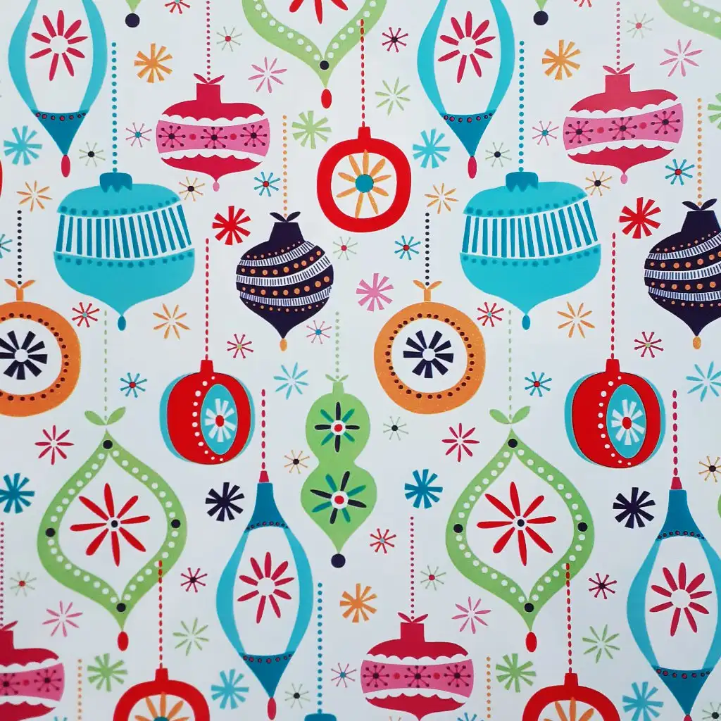 Bunte Dekorationen gemustertes Geschenkpapier 200x70 cm Bild 1