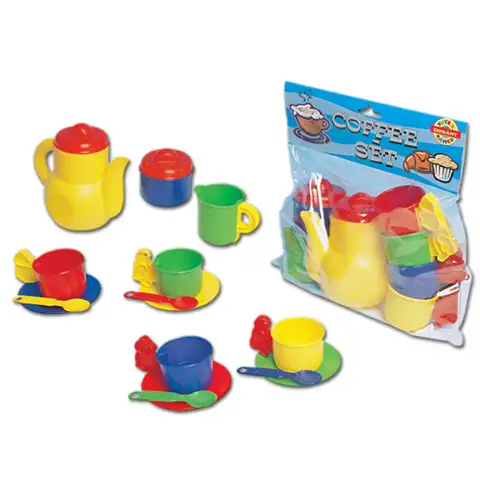 Buntes Café-Set für 4 Personen - D-Toys Bild 1
