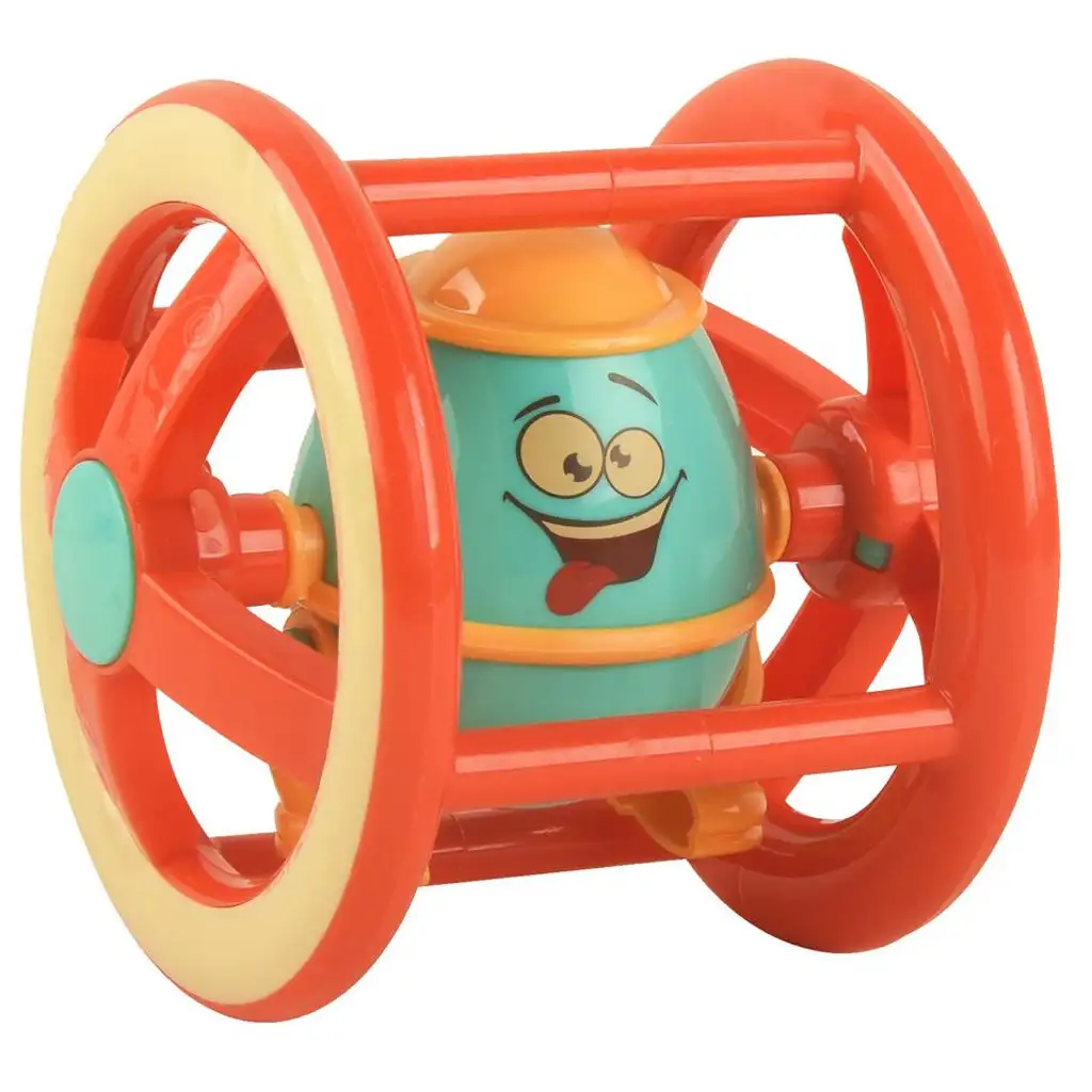 Buntes lustiges Rad Baby-Rassel 14cm Bild 2